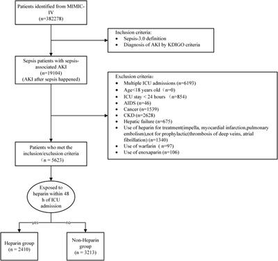 Impact of early heparin therapy on mortality in critically ill patients with sepsis associated acute kidney injury: a retrospective study from the MIMIC-IV database